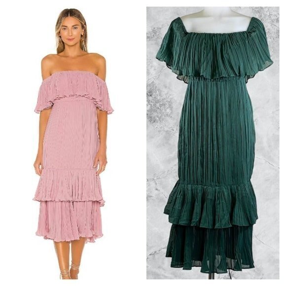 Lovers And Friends Elouise Dress - Emerald